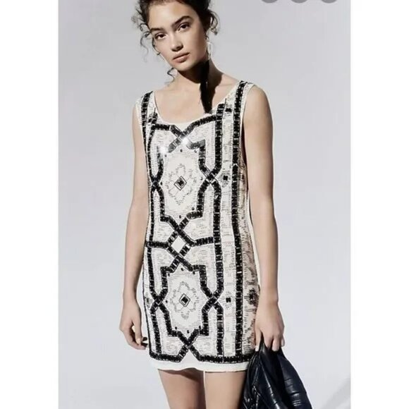 Free People Speak Easy Mini Dress.  SZ 4 - Picture 2 of 5